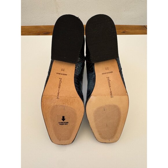 Paloma Wool Edna Boots In Blue Snakeskin Size 7.5 NEW! - Picture 6 of 8